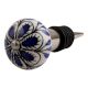 Black Blue Drop Ceramic Wine Stopper (Pack Of One Piece)